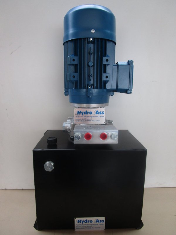 Hydraulik-Kleinaggregat 1,5kW; 230V (240V) 50Hz; 3,5l/min; 250bar; 28l Tank