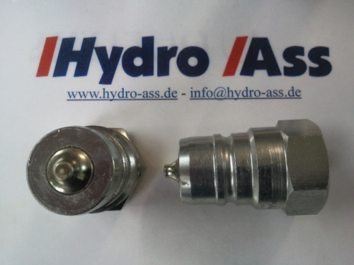 Hydraulikkupplung Steckkupplung ISO 7241-1 A Stecker 1/2" BSP